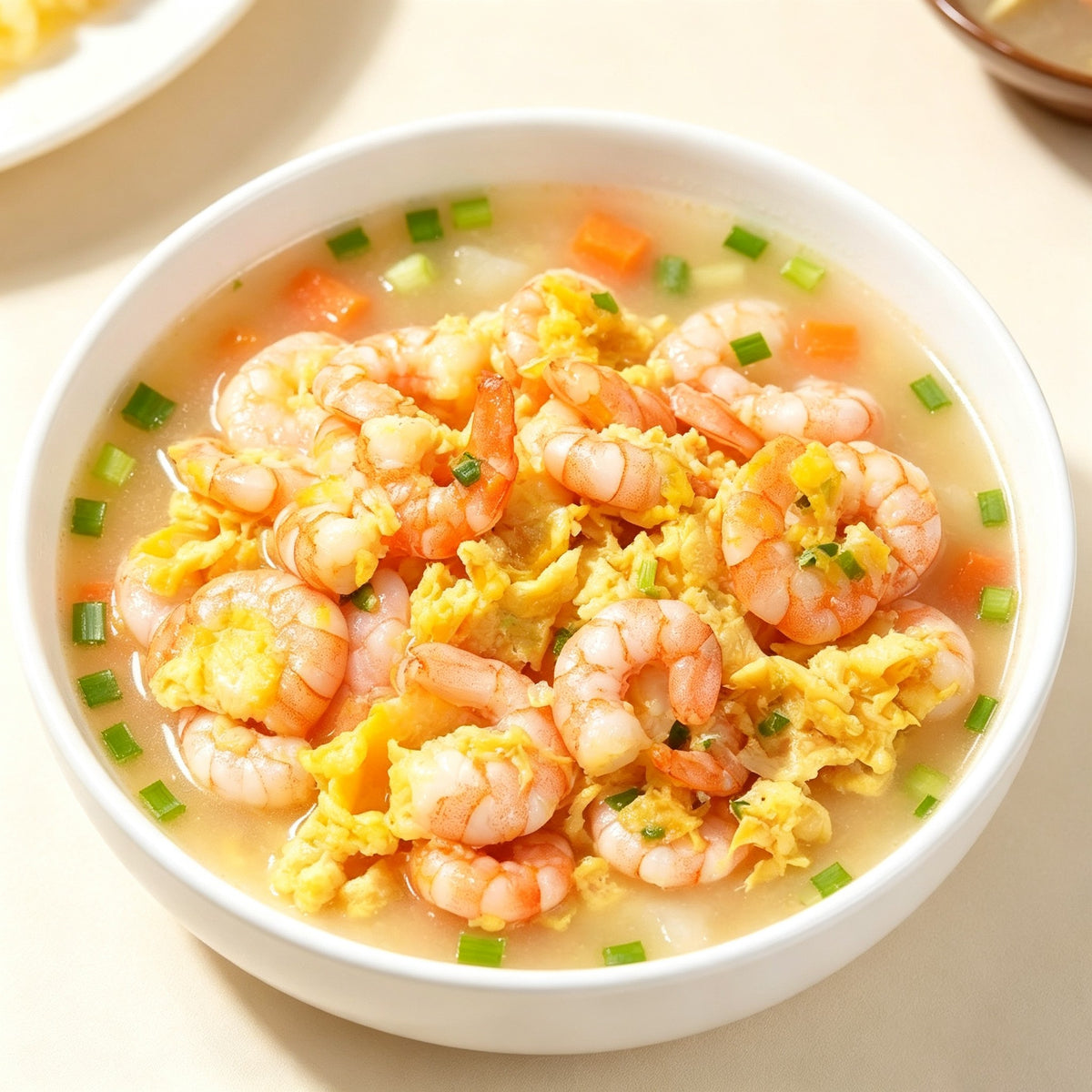 Frozen peeled shrimp meat, pink cooked shrimp pieces (2)