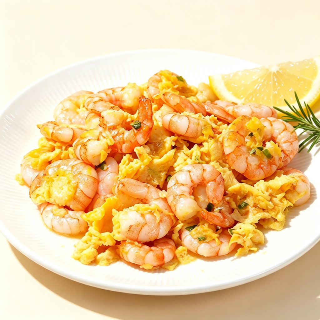Frozen peeled shrimp meat, pink cooked shrimp pieces (3)