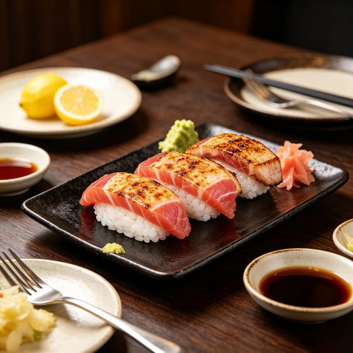 Frozen sashimi-grade tuna steak, thick cut ruby-red block (2)